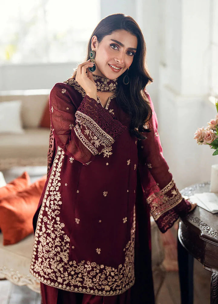 AZURE LUXURY LAWN HEAVY EMB 3’PC BS-402