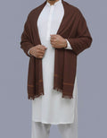 Wool Shawl chocolate Brown BS-608