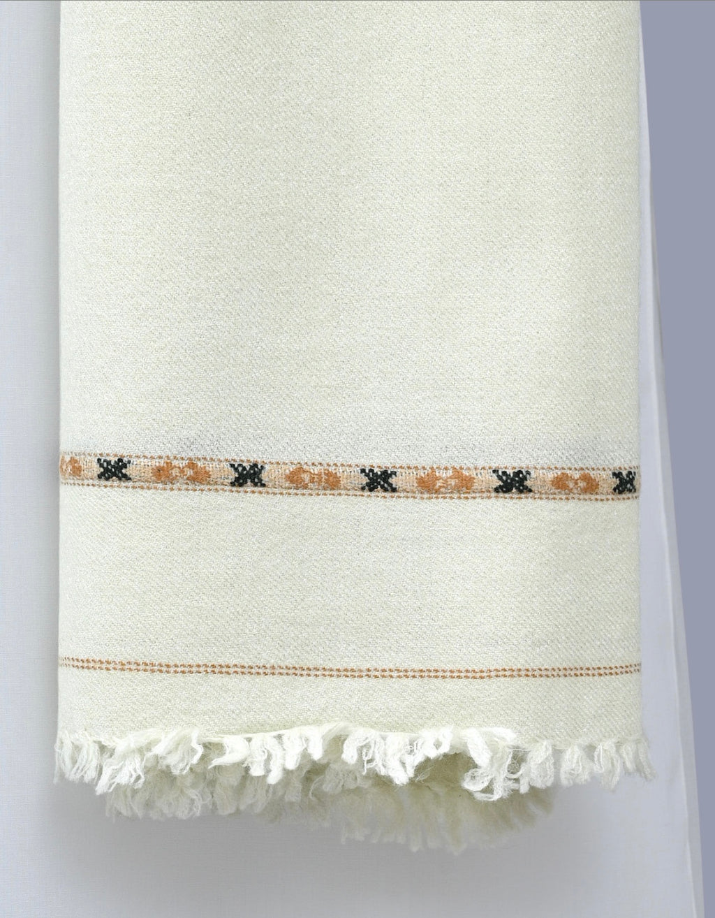 Wool Shawl Rich Cream BS-601