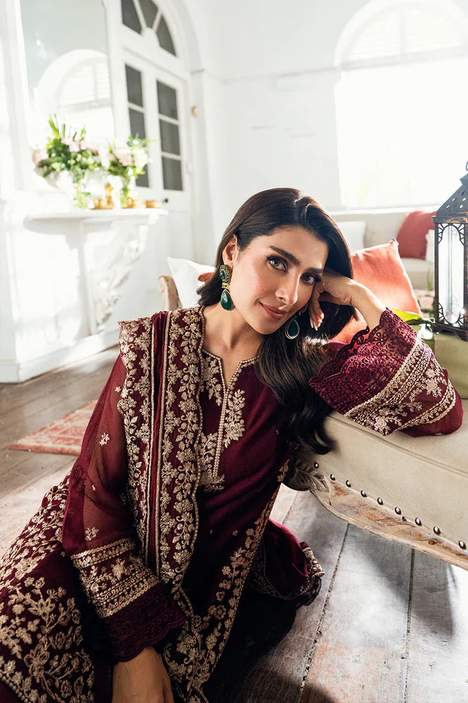 AZURE LUXURY LAWN HEAVY EMB 3’PC BS-402