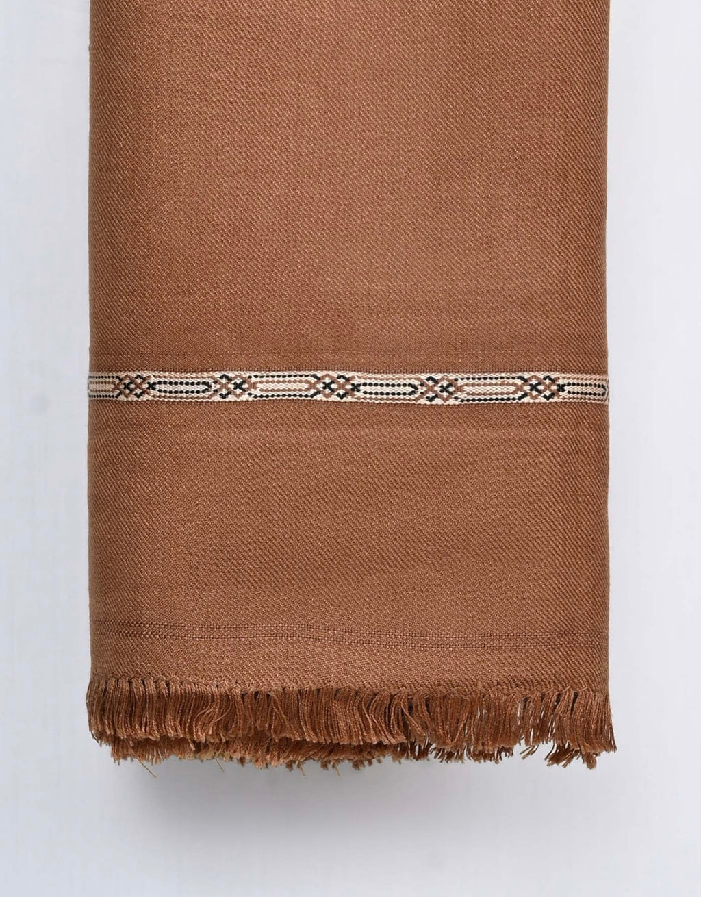 Wool Shawl Rusted Brown Bs-602