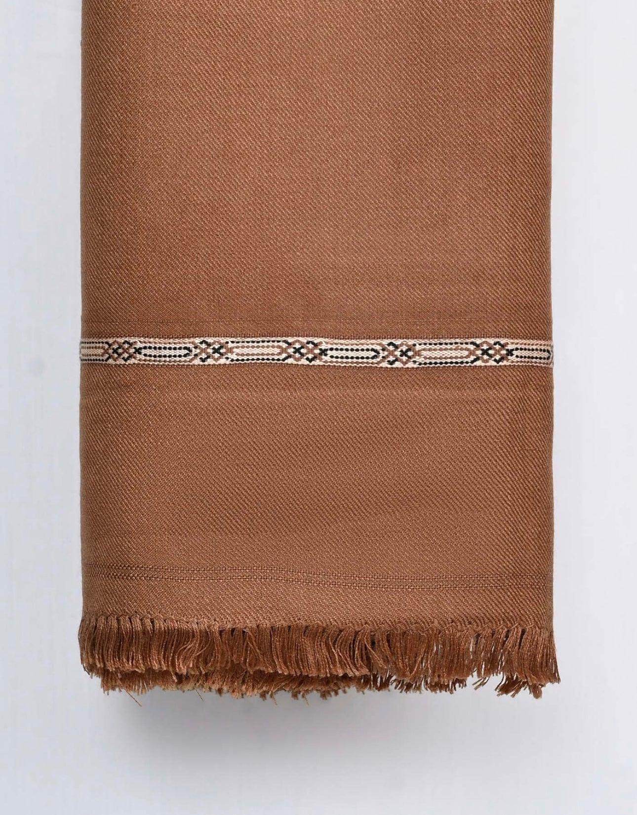 Wool Shawl Rusted Brown Bs-602