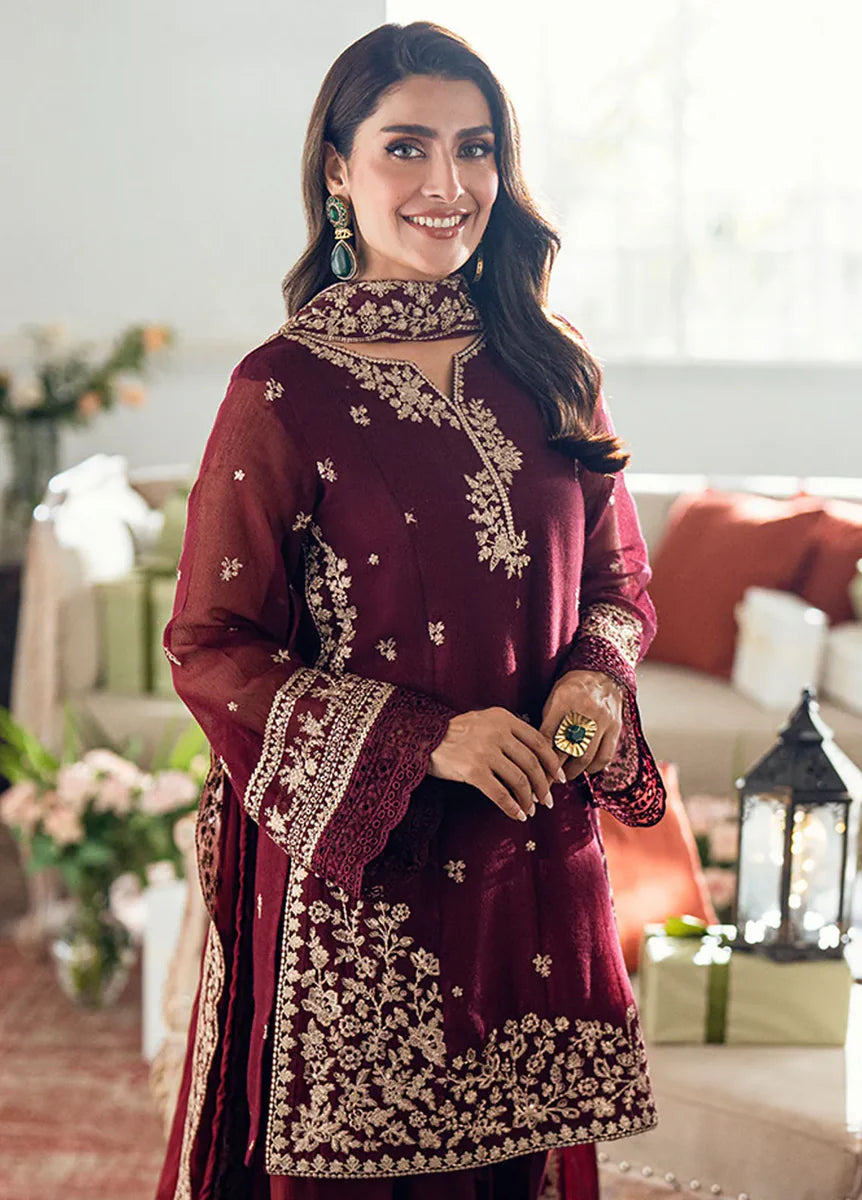 AZURE LUXURY LAWN HEAVY EMB 3’PC BS-402