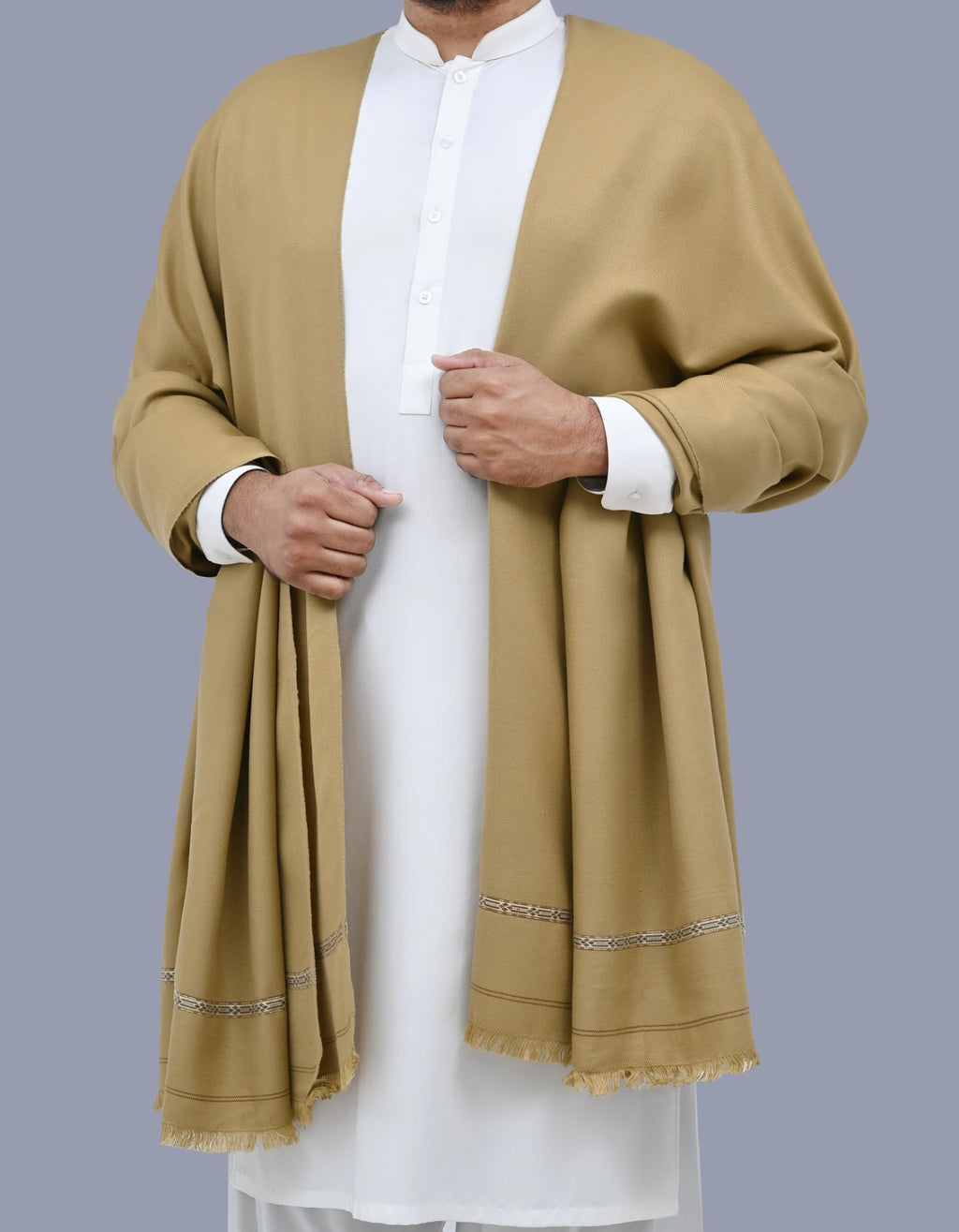 Wool Shawl Camel Shade BS-606