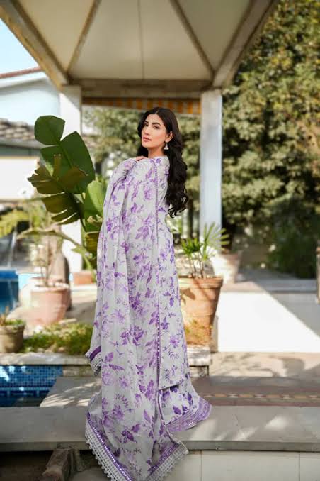 ANEELA’S LUXURY PRINTED LAWN EMB 3’PC
